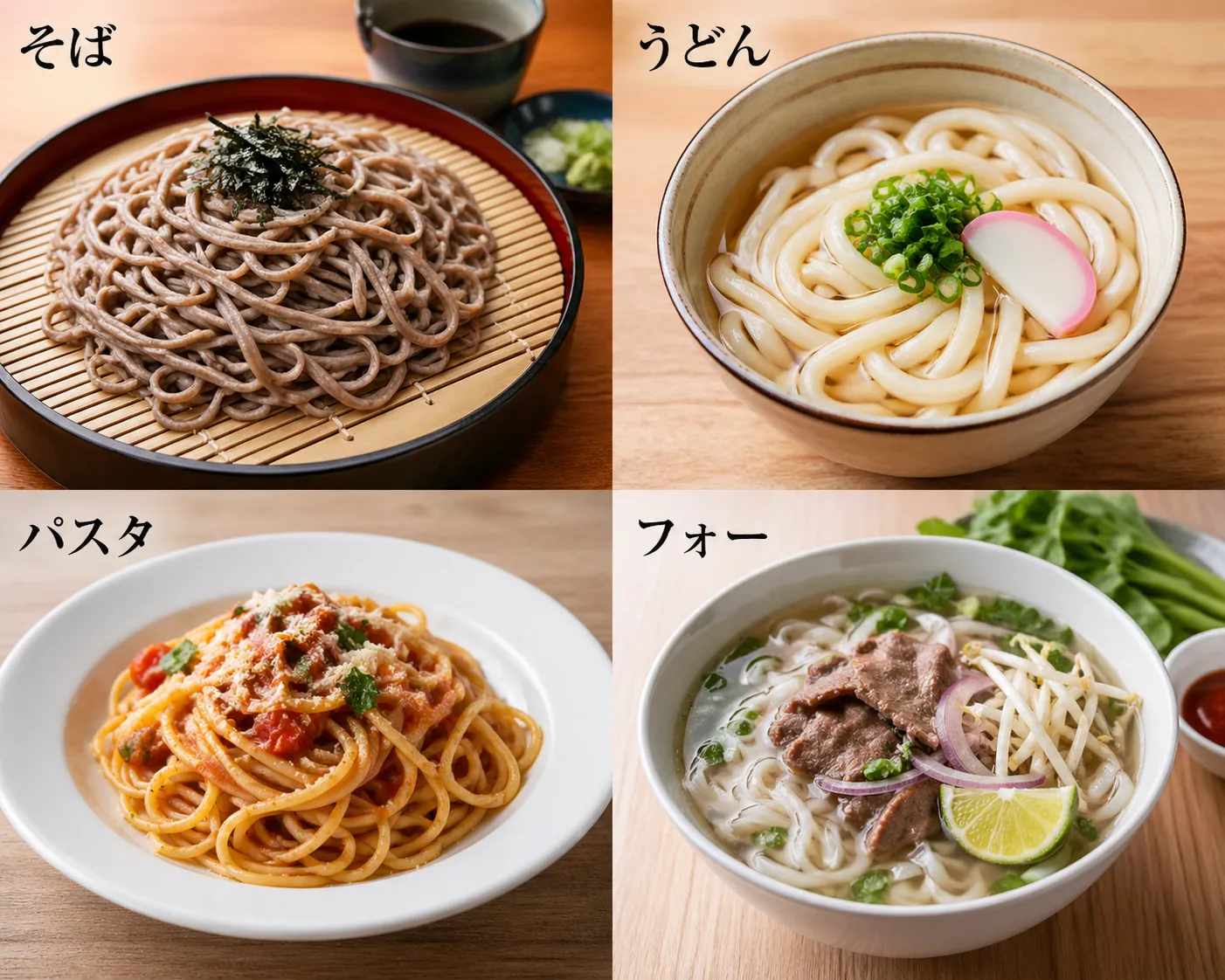 ダイエット中に食べるなら　麺類ランキング